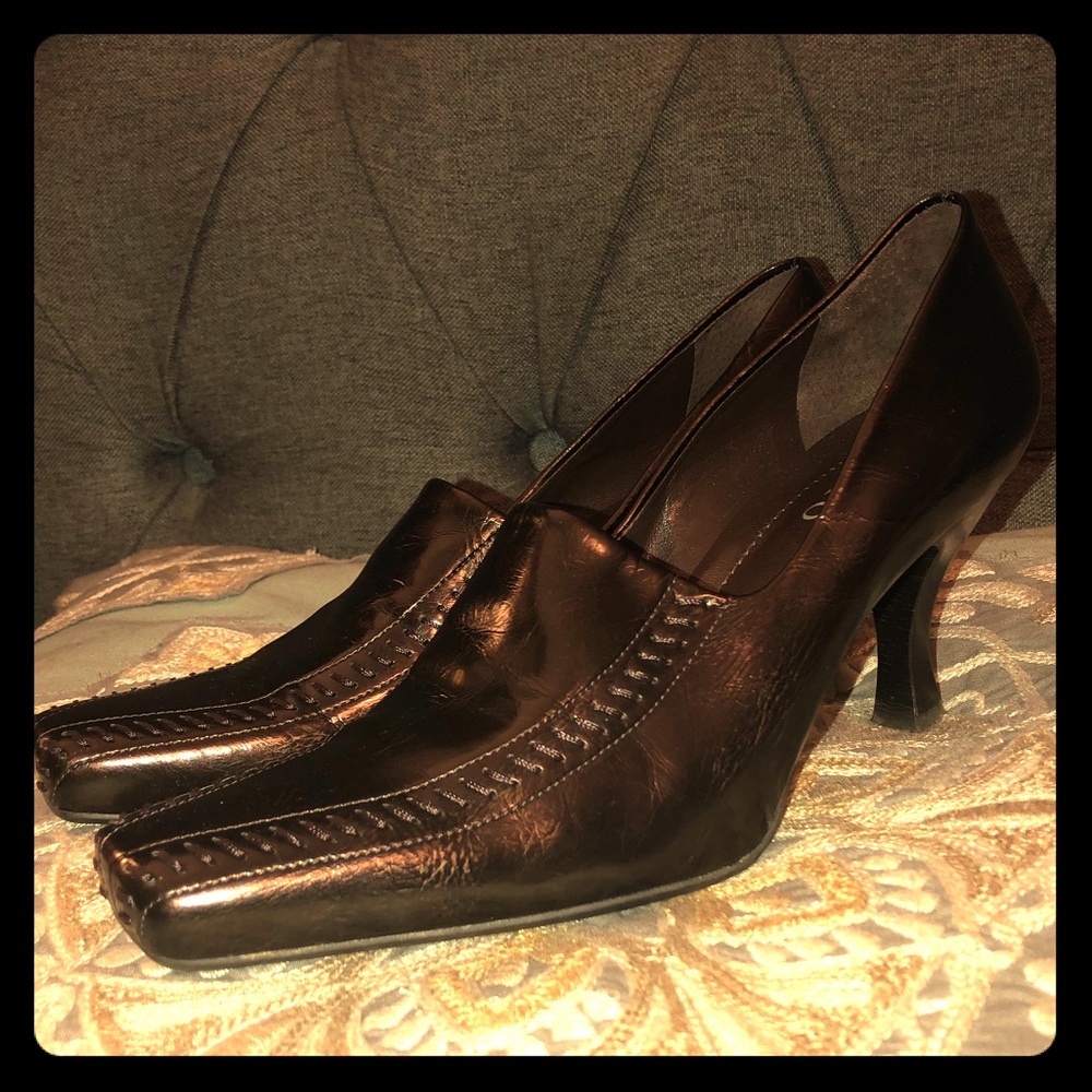 Franco Sarto dark brown heels